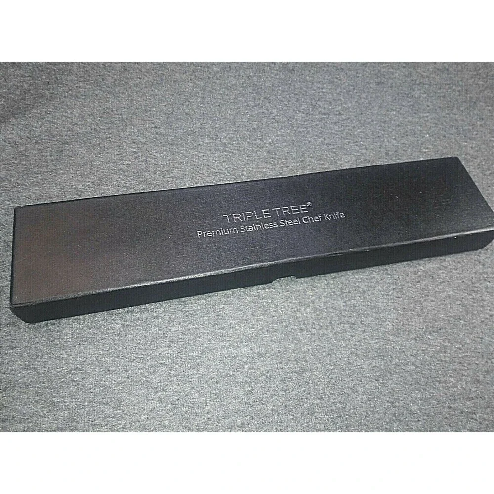 Triple Tree Premium High Carbon Stainless Steel 8 Inch Chef Knife Wooden Grip